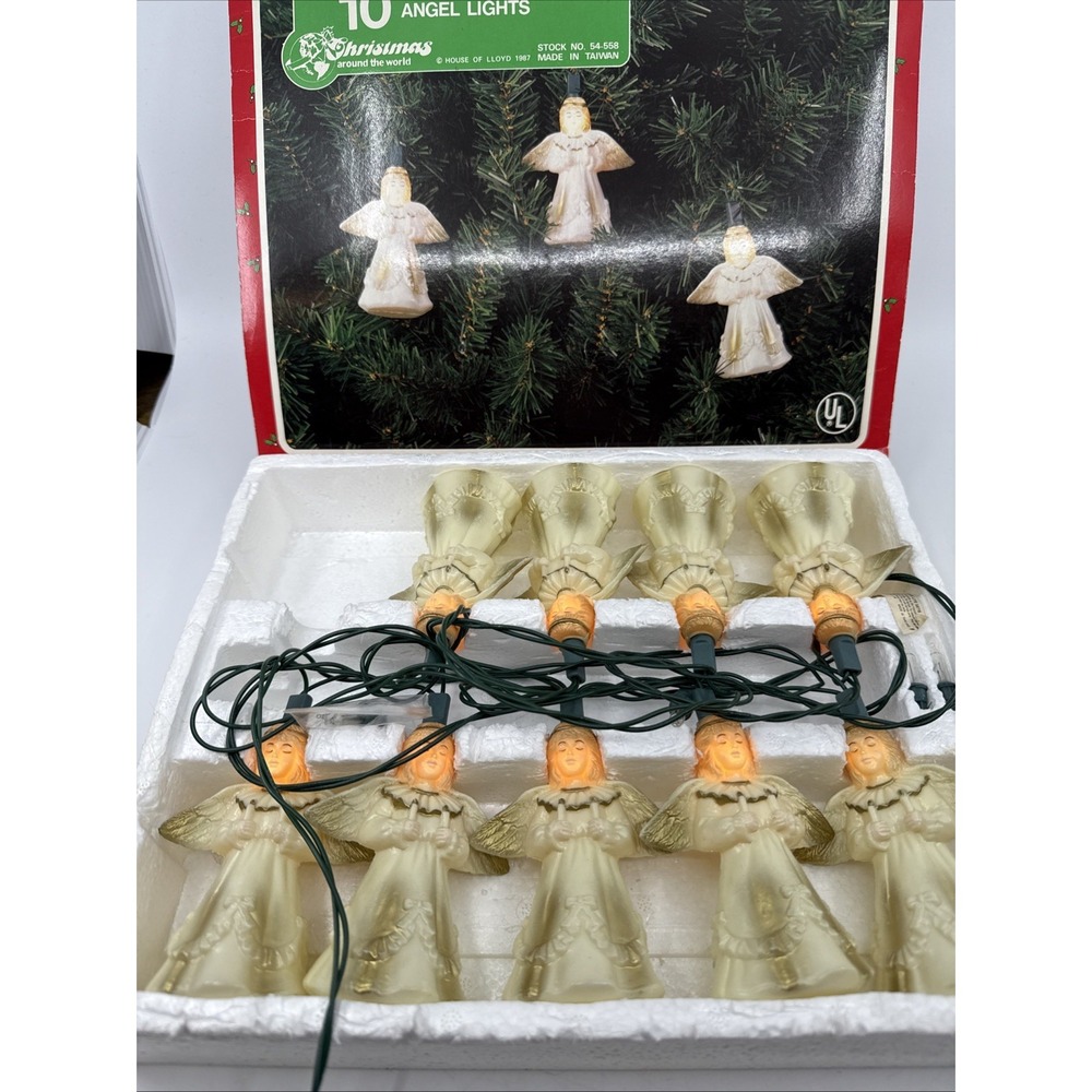 House of Lloyd Christmas Around The World Angel Light Covers Only 9 Angels Works